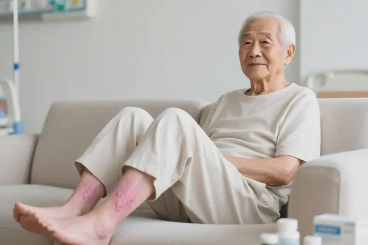 老人大腿上有濕疹可以治好嗎(圖4)