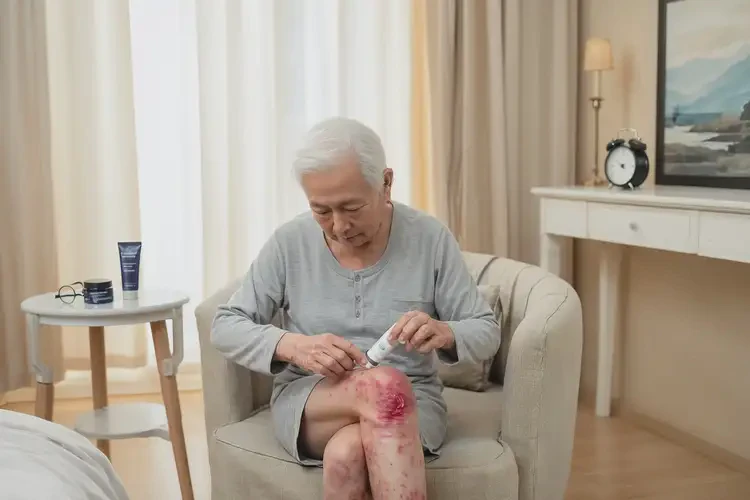 高齡老人大腿上經(jīng)常起濕疹可不可以根治(圖2)