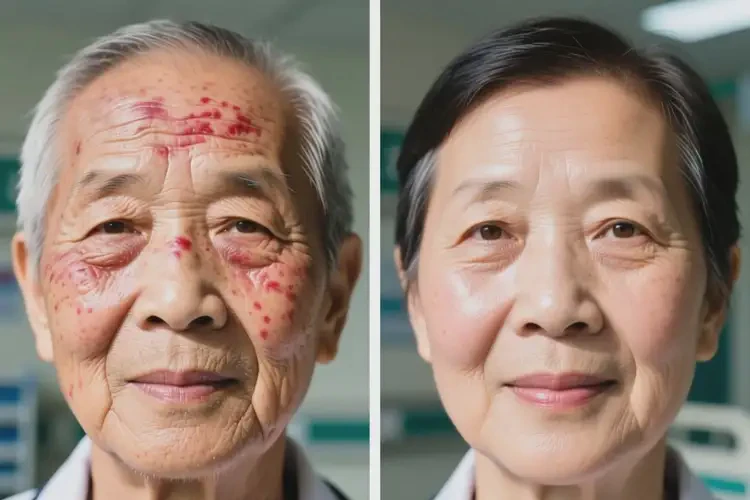 老年人面部有濕疹可以治好嗎(圖2)