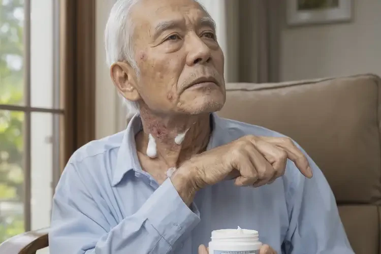 老人脖子出現(xiàn)濕疹可不可以根治(圖3)