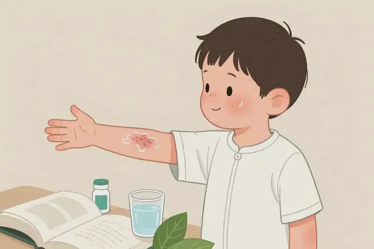 小孩手臂出現(xiàn)濕疹可以治好嗎(圖2)