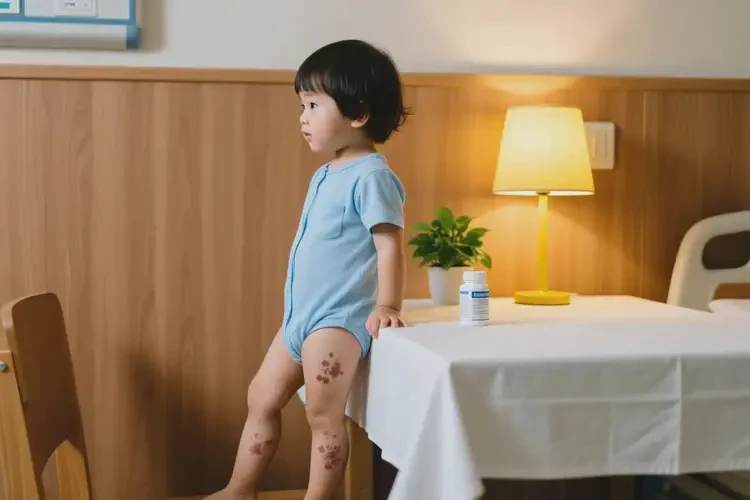 少兒大腿出現(xiàn)濕疹可以治好嗎(圖1)