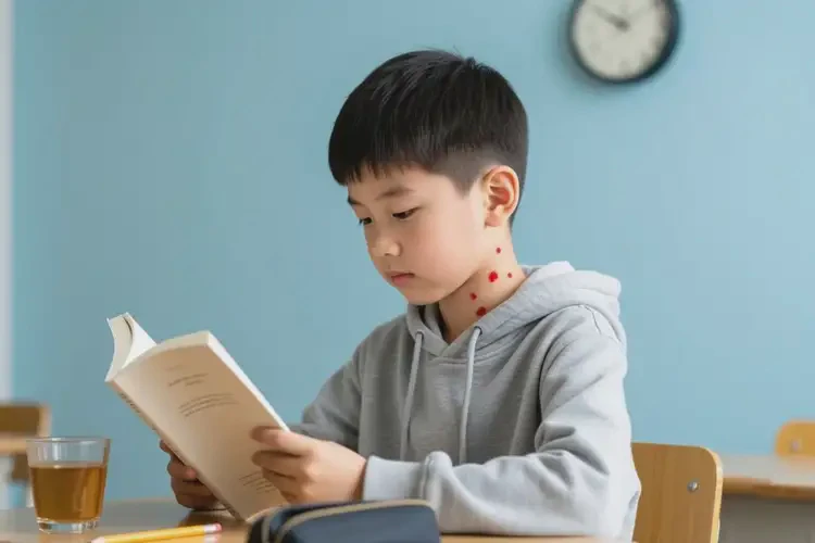 小學(xué)生脖子偶爾起濕疹可不可以根治(圖1)