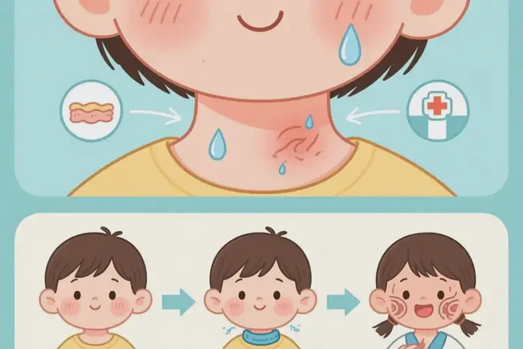 兒童脖子有濕疹可以治好嗎(圖1)