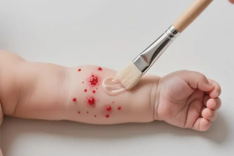 嬰兒手臂上有濕疹可以治好嗎(圖2)