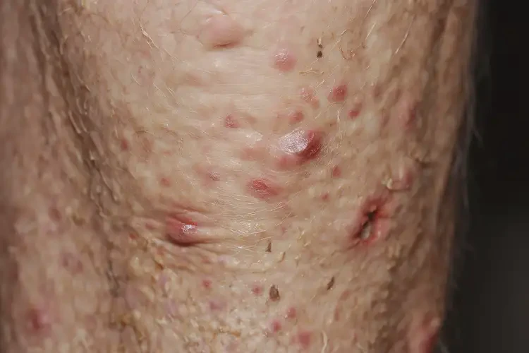 老人小腿上出現(xiàn)濕疹可不可以根治(圖4)