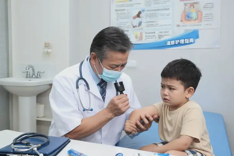 小孩全身偶尔长湿疹可以治好吗(图2)