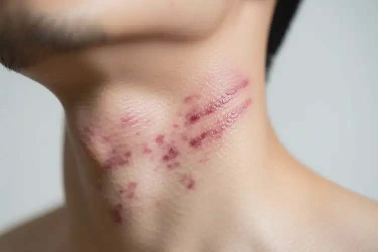 男人脖子容易起濕疹可不可以根治(圖1)