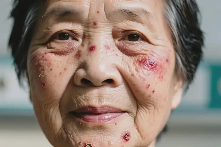 老年人臉上經(jīng)常長濕疹可不可以根治(圖1)