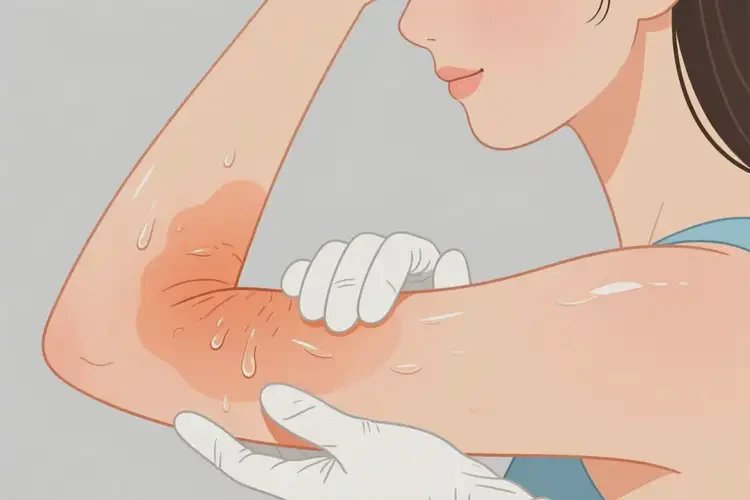 女性手臂上容易起濕疹可不可以根治(圖1)