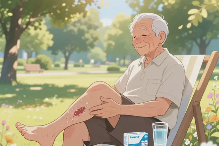 老年人小腿出现湿疹可不可以根治(图1)