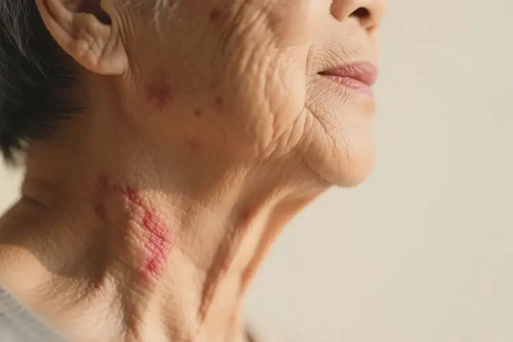 老人脖子容易長濕疹可以治好嗎(圖4)