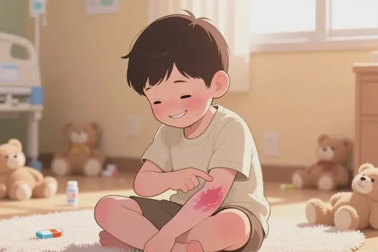 小兒手臂上出現(xiàn)濕疹可以治好嗎(圖4)