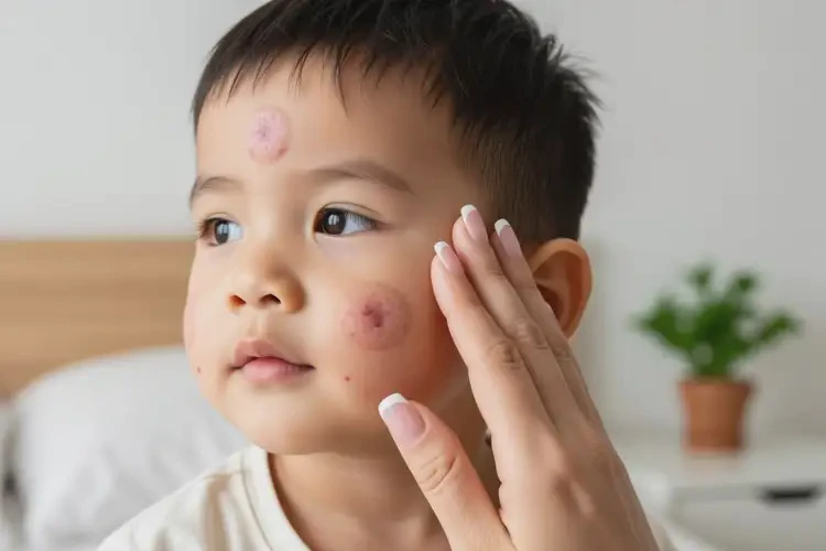 孩子面部容易起濕疹可以治好嗎(圖3)