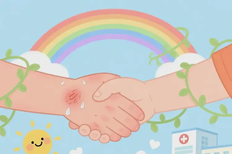 小兒大腿上有濕疹可以治好嗎(圖1)