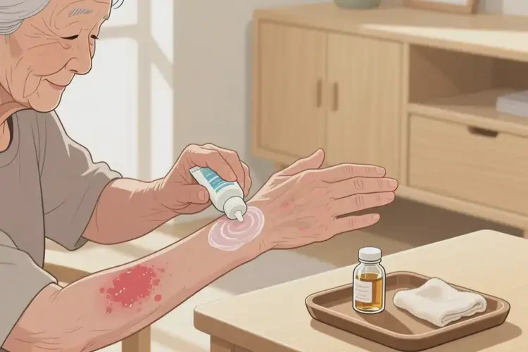 高齡老人手臂上起濕疹可不可以根治(圖1)