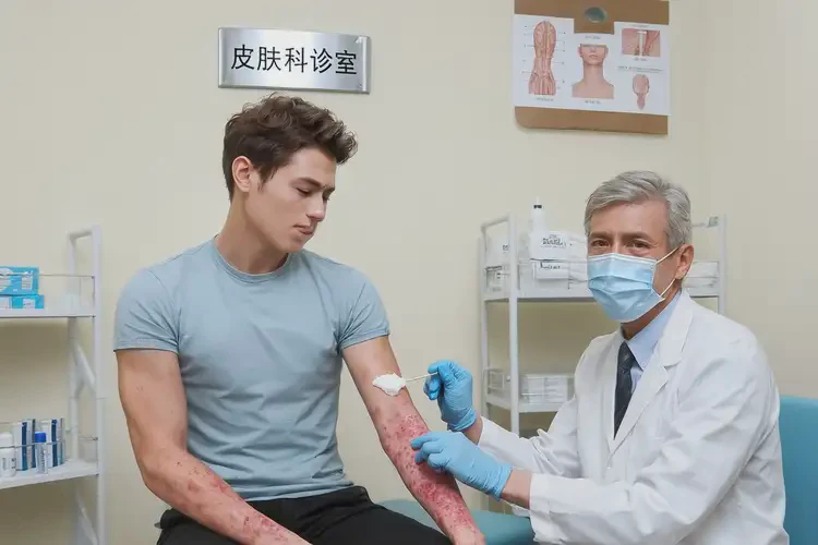 青年人手臂上出現(xiàn)濕疹可不可以根治(圖3)