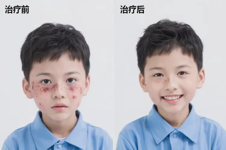 小學(xué)生面部有濕疹可不可以根治(圖1)