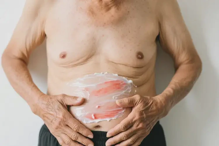 高齡老人肚子起濕疹可不可以根治(圖1)