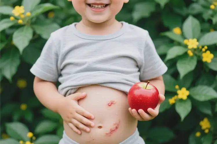孩子肚子有濕疹可以治好嗎(圖1)