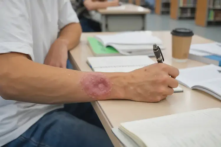 大學(xué)生四肢起濕疹可不可以根治(圖4)