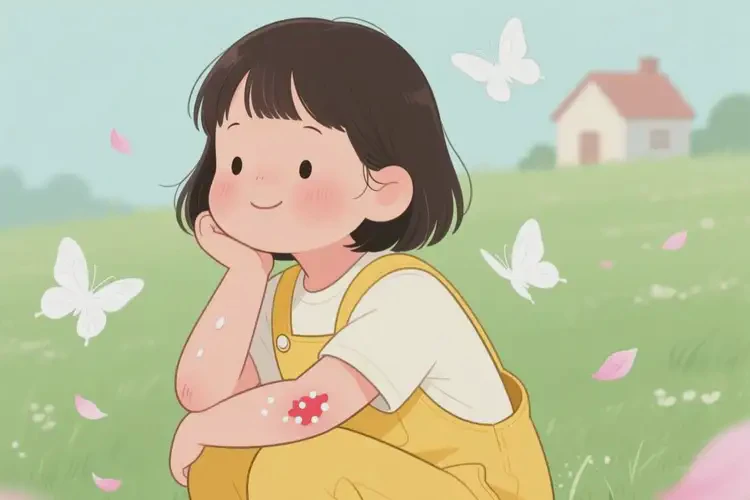 小孩手臂出現(xiàn)濕疹可以治好嗎(圖1)