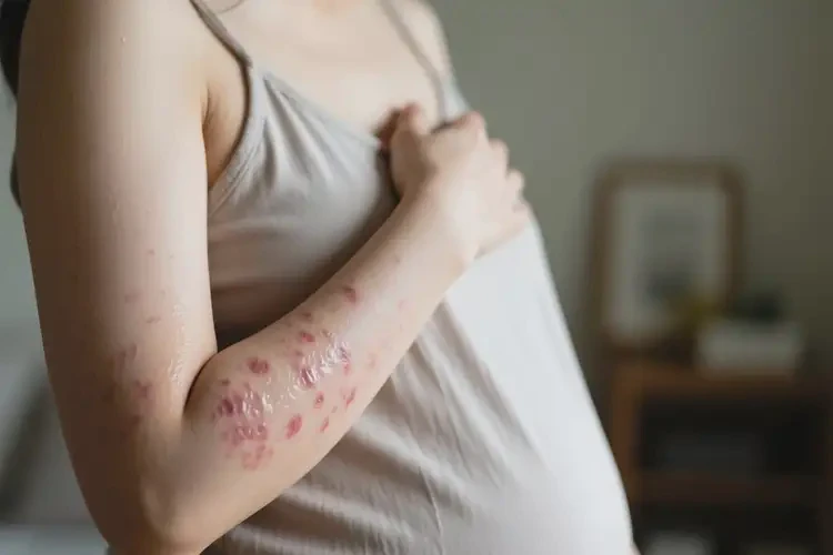 產(chǎn)婦手臂上出濕疹可不可以根治(圖2)