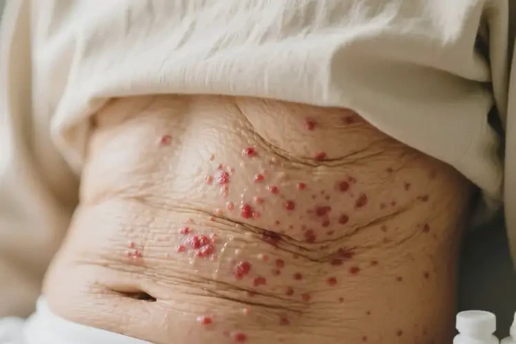 老人肚子上偶爾長(zhǎng)濕疹可以治好嗎(圖4)