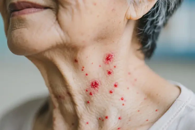 老年人脖子上有濕疹可不可以根治(圖1)