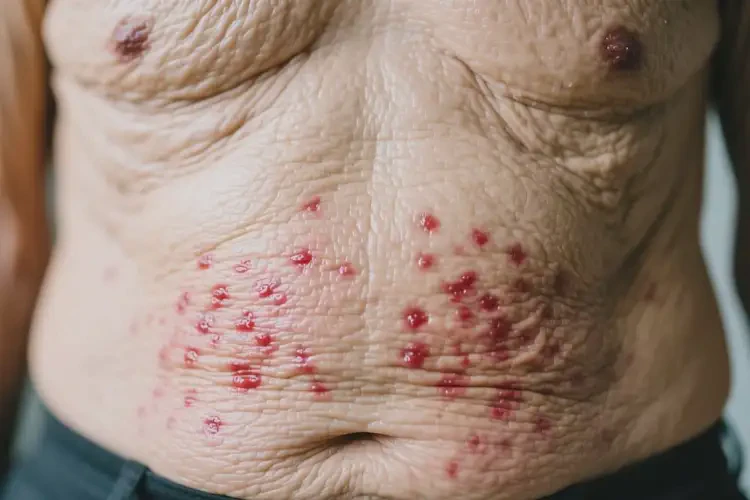 老年人肚子起濕疹可不可以根治(圖1)