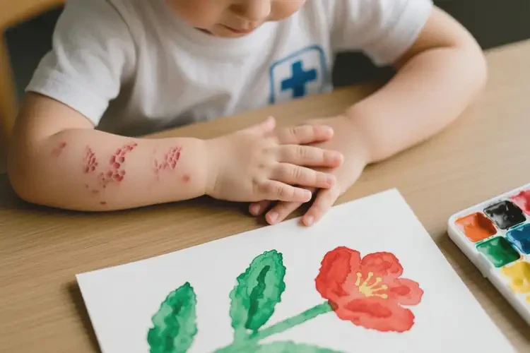 小學生手臂上出濕疹可不可以根治(圖1)