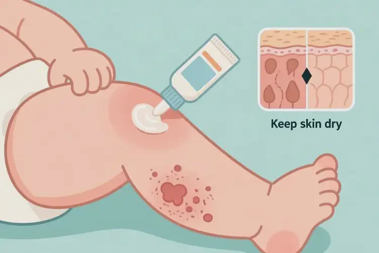 嬰幼兒大腿上經(jīng)常起濕疹可以治好嗎(圖4)