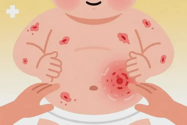 小兒肚子出現(xiàn)濕疹可不可以根治(圖2)