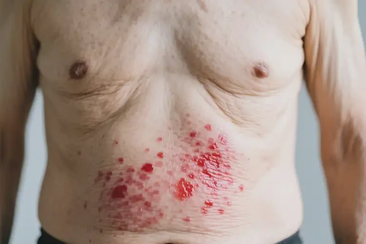 老人肚子上偶爾長(zhǎng)濕疹可以治好嗎(圖2)