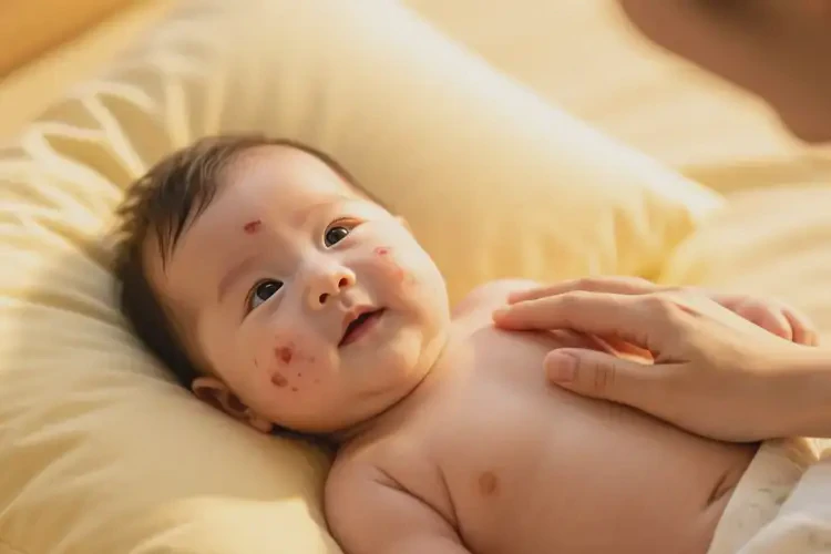 兒童臉上偶爾長濕疹可以治好嗎(圖1)