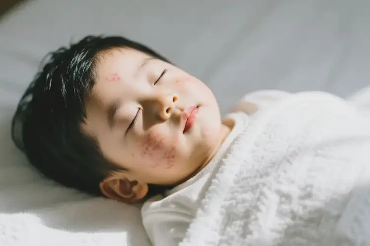 小孩臉上容易起濕疹可以治好嗎(圖1)