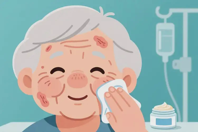 老人面部出現(xiàn)濕疹可不可以根治(圖4)