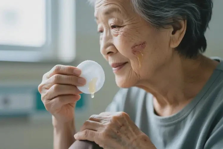 高齡老人面部長(zhǎng)濕疹可不可以根治(圖1)