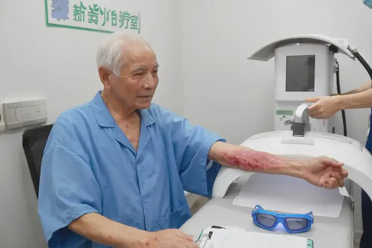 老年人手臂出現(xiàn)濕疹可不可以根治(圖2)