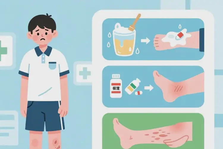 大學(xué)生小腿容易起濕疹可不可以根治(圖4)