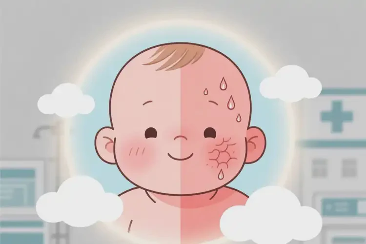 嬰幼兒脖子上容易長濕疹可以治好嗎(圖1)