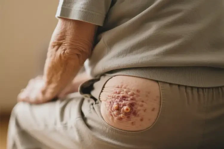 老年人屁股上出湿疹可不可以根治(图1)