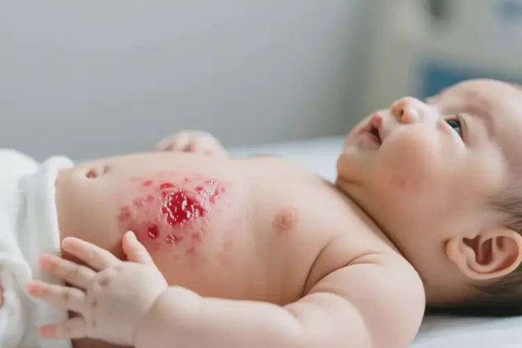 小兒肚子上偶爾長濕疹可以治好嗎(圖3)