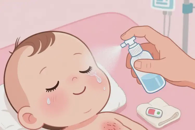 嬰兒臉上出現(xiàn)濕疹可以治好嗎(圖2)