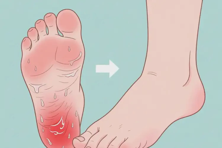 青少年腳上偶爾長濕疹可不可以根治(圖1)