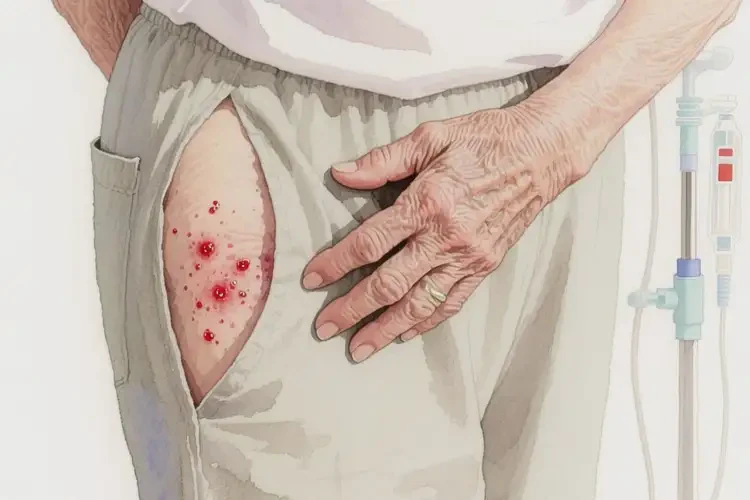 老年人屁股上容易长湿疹可不可以根治(图1)