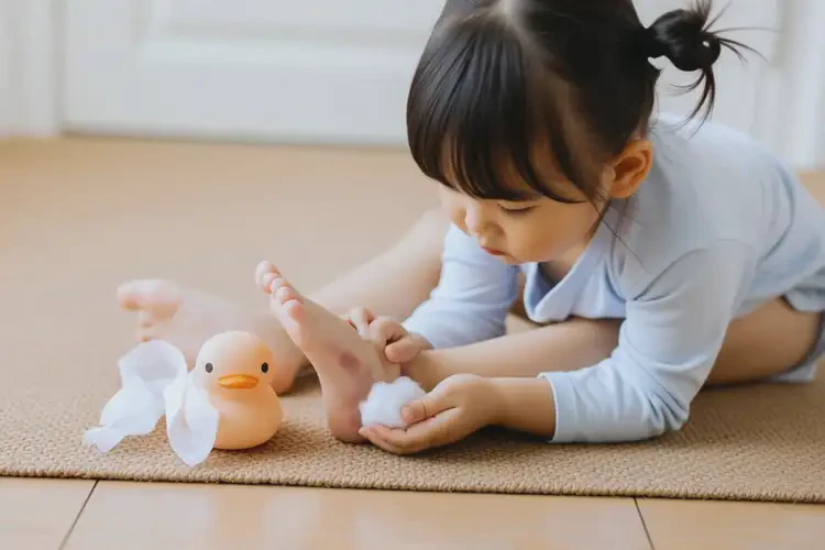 孩子腳上容易長濕疹可以治好嗎(圖2)