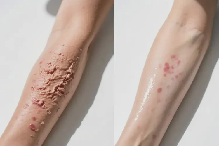 女性手臂上經常長濕疹可以治好嗎(圖1)