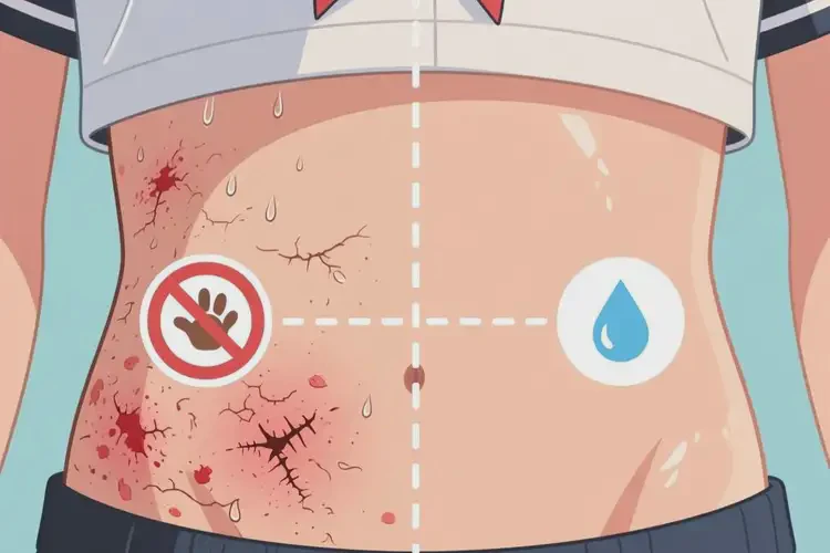 大學生肚子上偶爾起濕疹可不可以根治(圖2)