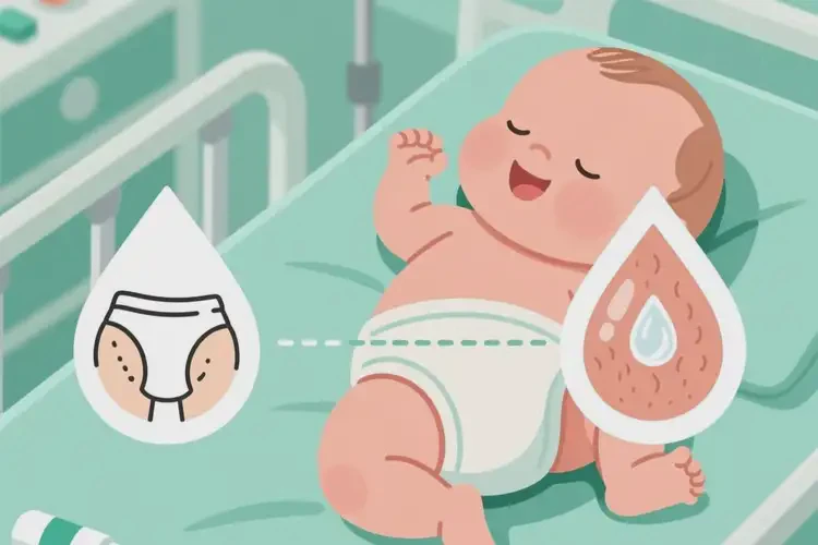 新生兒屁股上容易起濕疹可不可以根治(圖1)